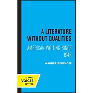 A Literature Without Qualities