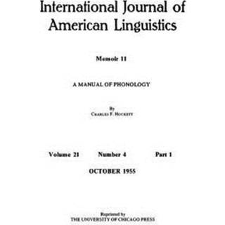 A Manual of Phonology