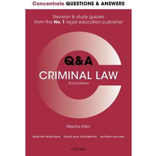 Concentrate Questions and Answers Criminal Law