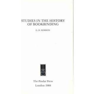 Studies in the History of Bookbinding