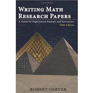 Writing Math Research Papers