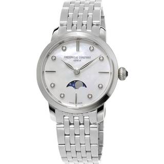 Frederique Constant FC-206MPWD1S6B Slimline Moonphase Damenuhr