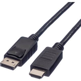 ROLINE DisplayPort til HDMI kabel, DP han / HDMI han - sort - 2,0 m.