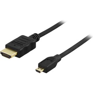 DELTACO HDMI with Ethernet cable HDMI 2m Black