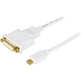 DELTACO Mini DisplayPort til DVI-D Single Link monitorkabel, 20-pin ha