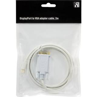 DELTACO Mini DisplayPort til VGA kabel  - 2m