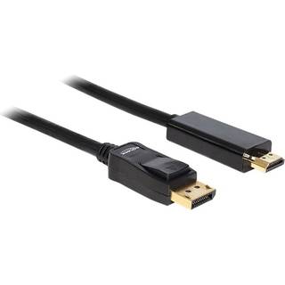 Delock DisplayPort til højhastigheds-HDMI-kabel, passiv, 2m - sort