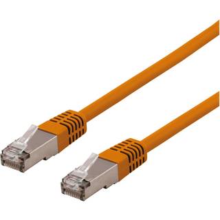 DELTACO CAT 6 Cable with shield with foil and copper braid (SFTP) 1m Patch cable Black