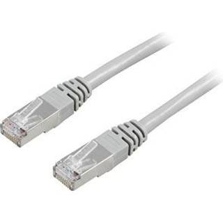 DELTACO, F/UTP, Cat5e patchkabel, 3m, grå