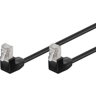 CAT 5e netværkskabel 2x 90°vinklet, F/UTP, hvid, 5m