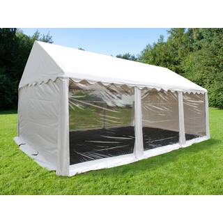 Partytelt Festtelt Original 4x6m PVC, Panorama, Hvid