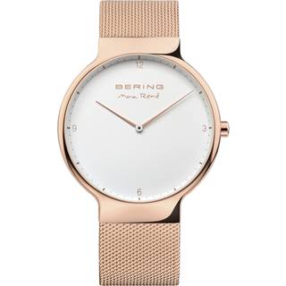 Bering 15540-364 Max Rene Hvid/Rosaguldtonet stål Ø40 mm