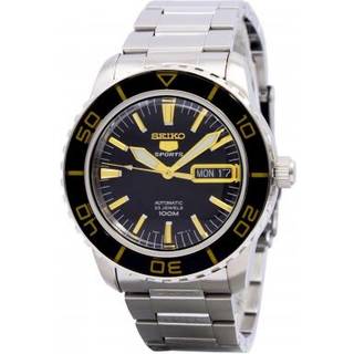 Seiko 5 Sports Automatic Black Dial Stainless Steel Men's Watch SNZH57K1