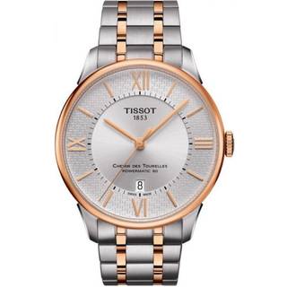 Tissot T099.407.22.038.01 Chemin Des Tourelles Sølvfarvet/Rosaguldtonet stål Ø42