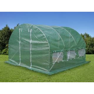 Polytunnel Drivhus 3x3x2m, 9m², Grøn