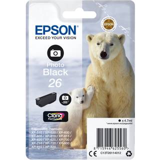 Epson 26 - Photo Black Ink - Blækpatron Foto sort