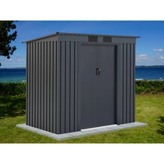 Redskabsskur Redskabsrum Haveskur m/fladt tag, 2,01x1,21x1,76m, 2,43m²,ProShed®, Antracit