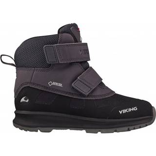 Viking Toby GTX Vinterstøvler, Black/Charcoal, 28
