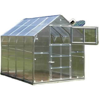 Drivhus polycarbonat TITAN Classic 480, 4,9m², 2,35x2,12m, Sølv