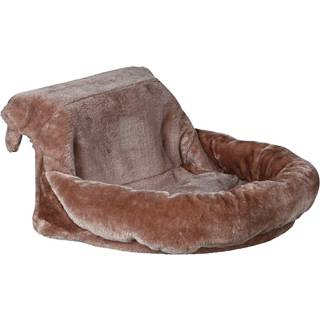 Hyggesæk for radiatorer, plys, 46 × 11 × 33 cm, brun