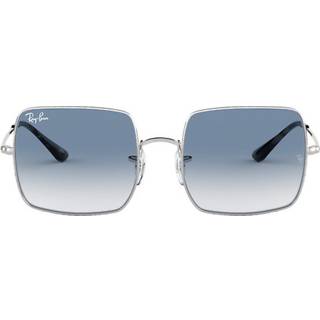 Ray - Ban Kvinde RB1971 SQUARE 91493F Solbriller Metal Sølv Blå Firkantet Normal Skygge