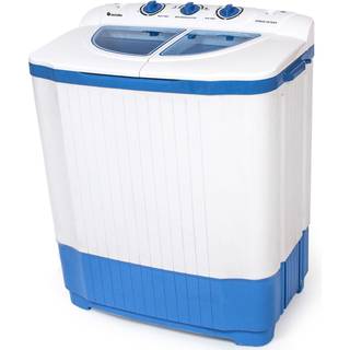 Mini vaskemaskine med 4,5 kg. vask og 3,5 kg. centrifugering - hvid