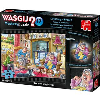 SÆRTILBUD Puslespil "Wasgij Mystery 17 Catching a Break" 1000 Brikker