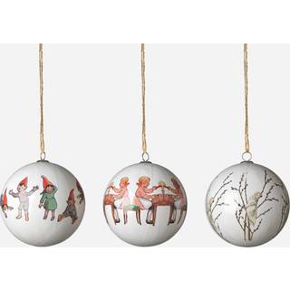 Design House Stockholm Elsa Beskow julekugler 3 stk sæt nr 2