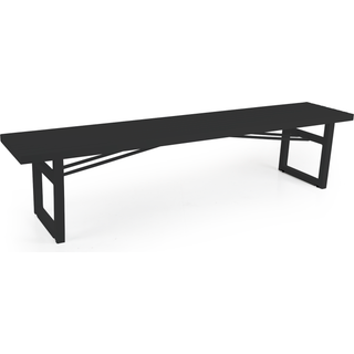 Brafab Vevi bænk Sort 200 cm
