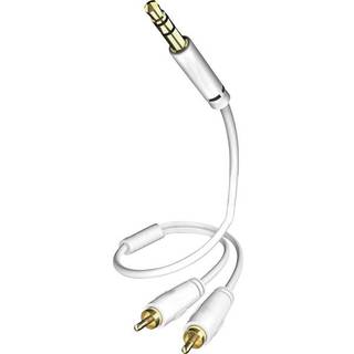 Inakustik Star MiniJack RCA stereo lydkabel (3.5 mm. Jack han - 2x RCA han) | 75 cm