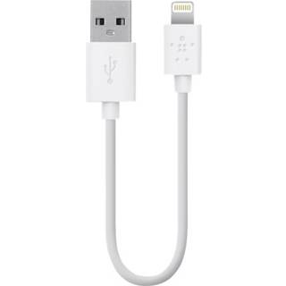 Belkin USB-A til Lightning kabel 15 cm Hvid