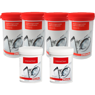 1 års plejesæt - Miele afkalker + intenseClean (Vaskemaskine)