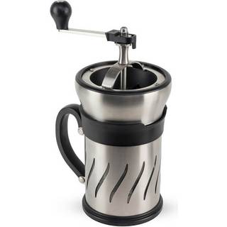 Peugeot Paris Press Kaffeemühle & Frenchpress - Edelstahl & Borosilikatglas - Silber