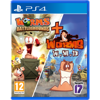 Worms Battlegrounds + W.M.D - Double Pack - Sony PlayStation 4 - Strategi