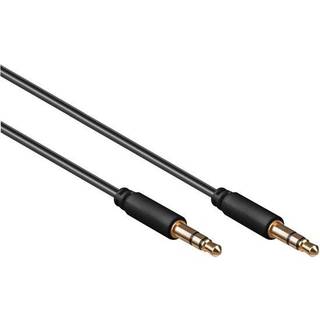 3,5mm Stik connect til kabel hvid 1m