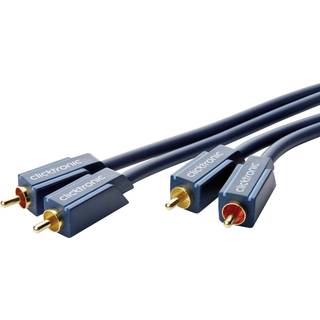 Clicktronic stereo Phono RCA lydkabel (RCA han - han) | 3 meter | PRIS-MATCH