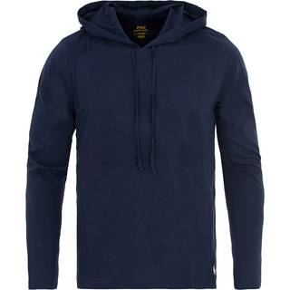 Polo Ralph Lauren Herren Hoodie blau Jersey-Baumwolle unifarben