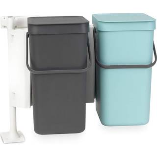 BRABANTIA Sorteringsaffaldsspand indbygningsmodul med 2 x 12 liter