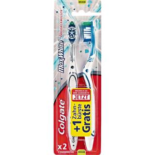 Colgate Max White Medium-tandbørste 1+1