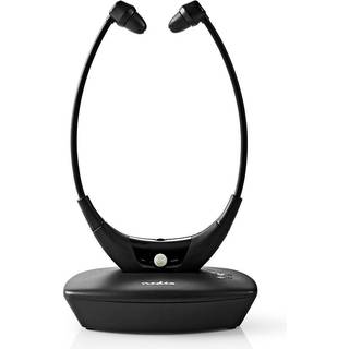 Nedis Trådløst TV hovedtelefoner | RF | In-Ear | Maksimal batteritid: 4.5 timer | 35 m | Digital lyd | Opladningsstation | Balancekontrol | Sort