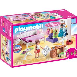 Playmobil Dollhouse - Soveværelse med syhjørne