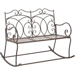 havebænk 104 cm jern antikhvid