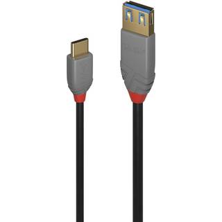 LINDY USB 3.1 Typ C an A Adapterkabel Anthra Line 0.15m