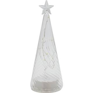 Wave Træ, 22 cm, Hvid/Klar