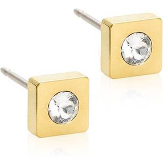 Blomdahl Gt Petite Square Titanium Ørestikker med Swarovski Krystaller
