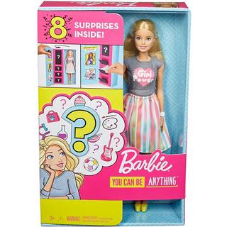 Barbie overraskelseskarriere med dukke og tilbeh?r blondine
