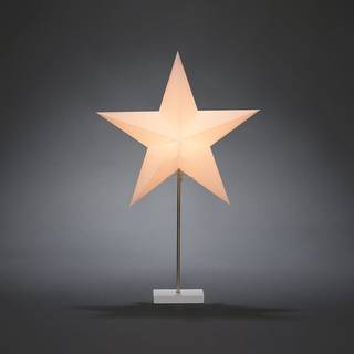 Papirstjerne på Fod, H47 cm, hvid
