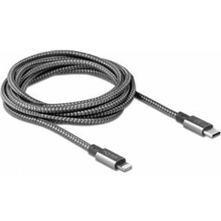 Delock USB-C til Lightning kabel - MFi godkendt - Sort - 1 m