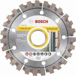Universal diamantskæreskive Bosch, 115 x 22,23 x 2,6 mm, 1 stk.