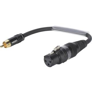 SOMMER CABLE Adapter Cable XLR(F)/RCA(M) 0.15m bk TILBUD NU